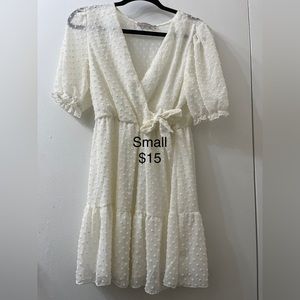 Offwhite fluffy dress